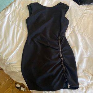 Black Little Black Dress with zipper detail